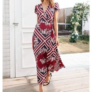 MAXI WRAP  DRESS